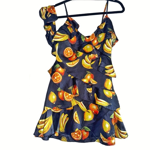 Song of Style x Revolve Vibrant Fruit Print Dress Size XS - Picture 2 of 14